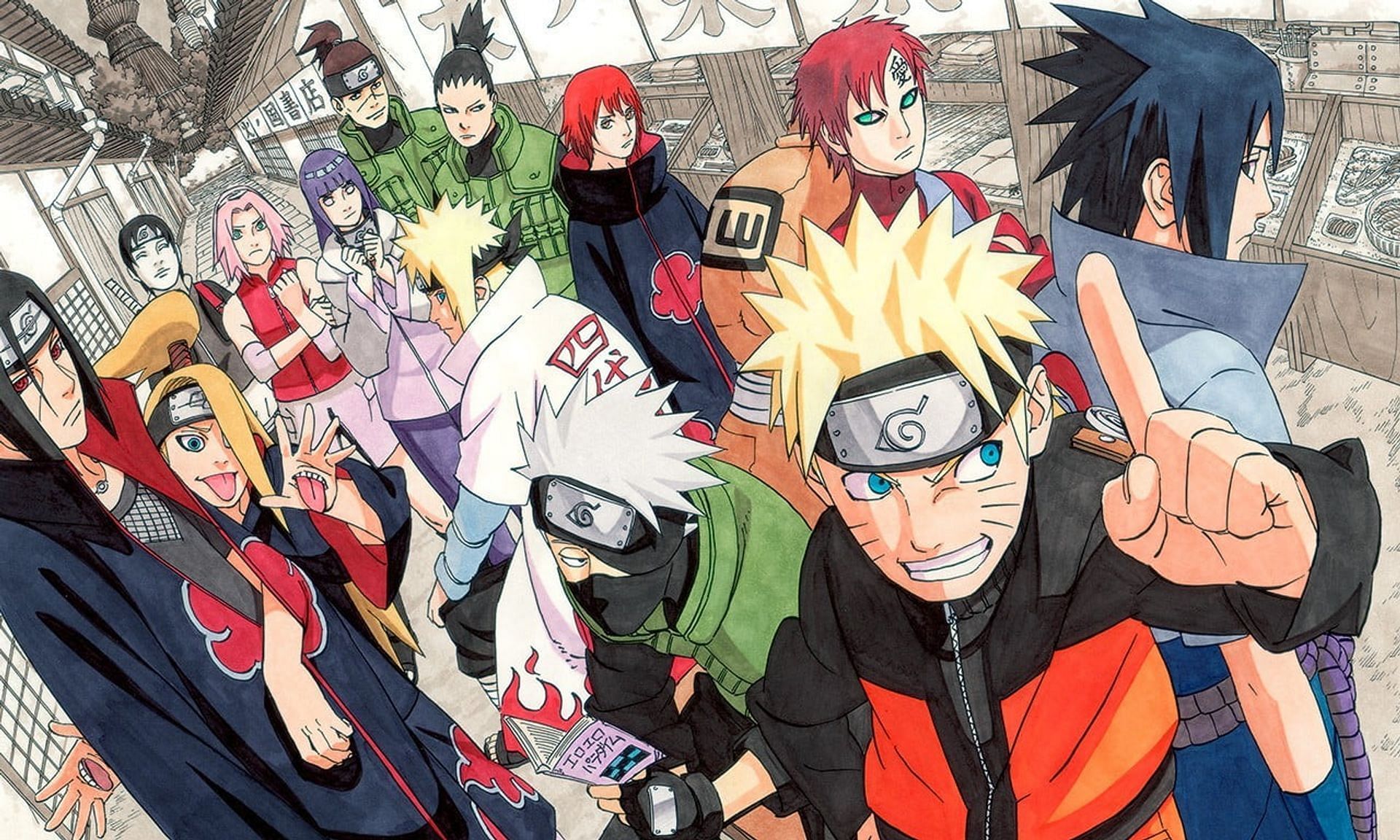 Naruto Shippuden, with a whole lot of enemies to friends (Image via Viz Media)