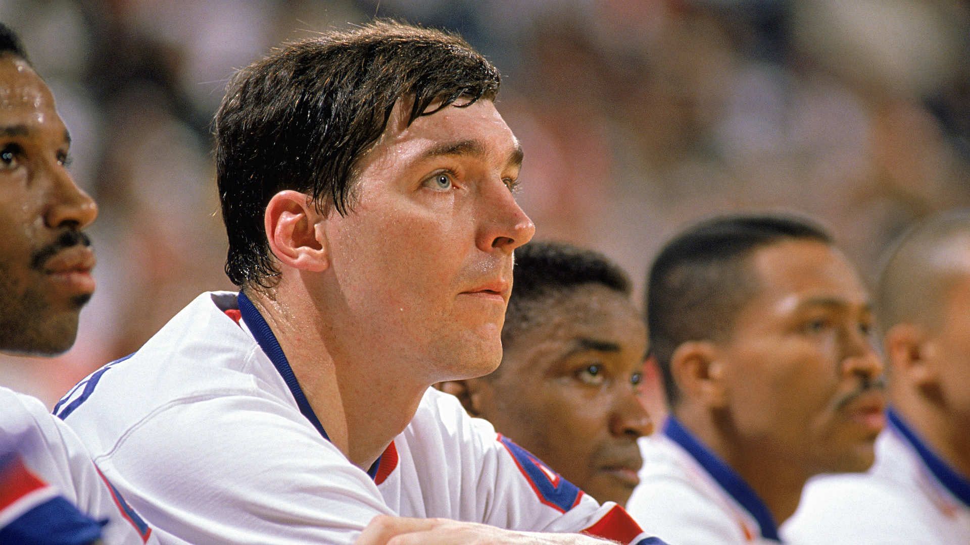 Bill Laimbeer, Isiah Thomas and the rest of the Detroit Pistons were verbally abused in their heydays according to Thomas. [Photo: Sporting News]