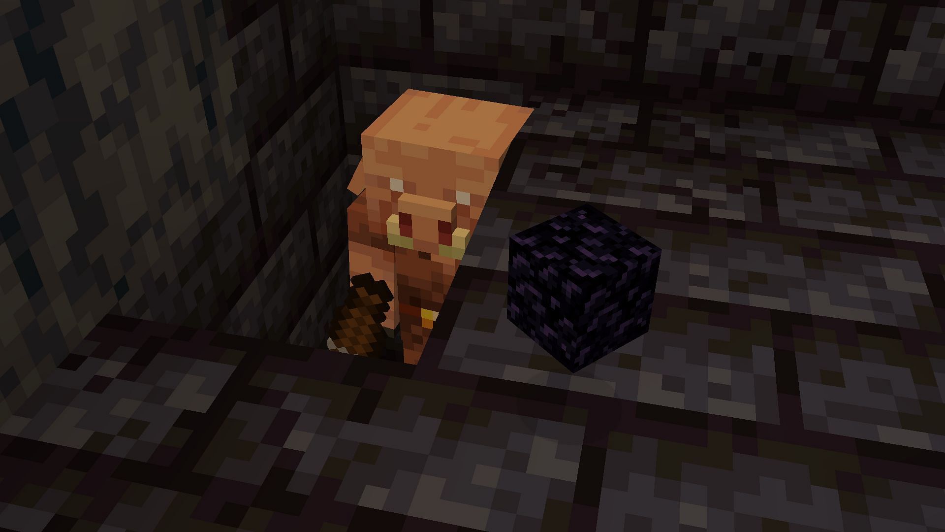 Obsidian blocks (Image via Minecraft)