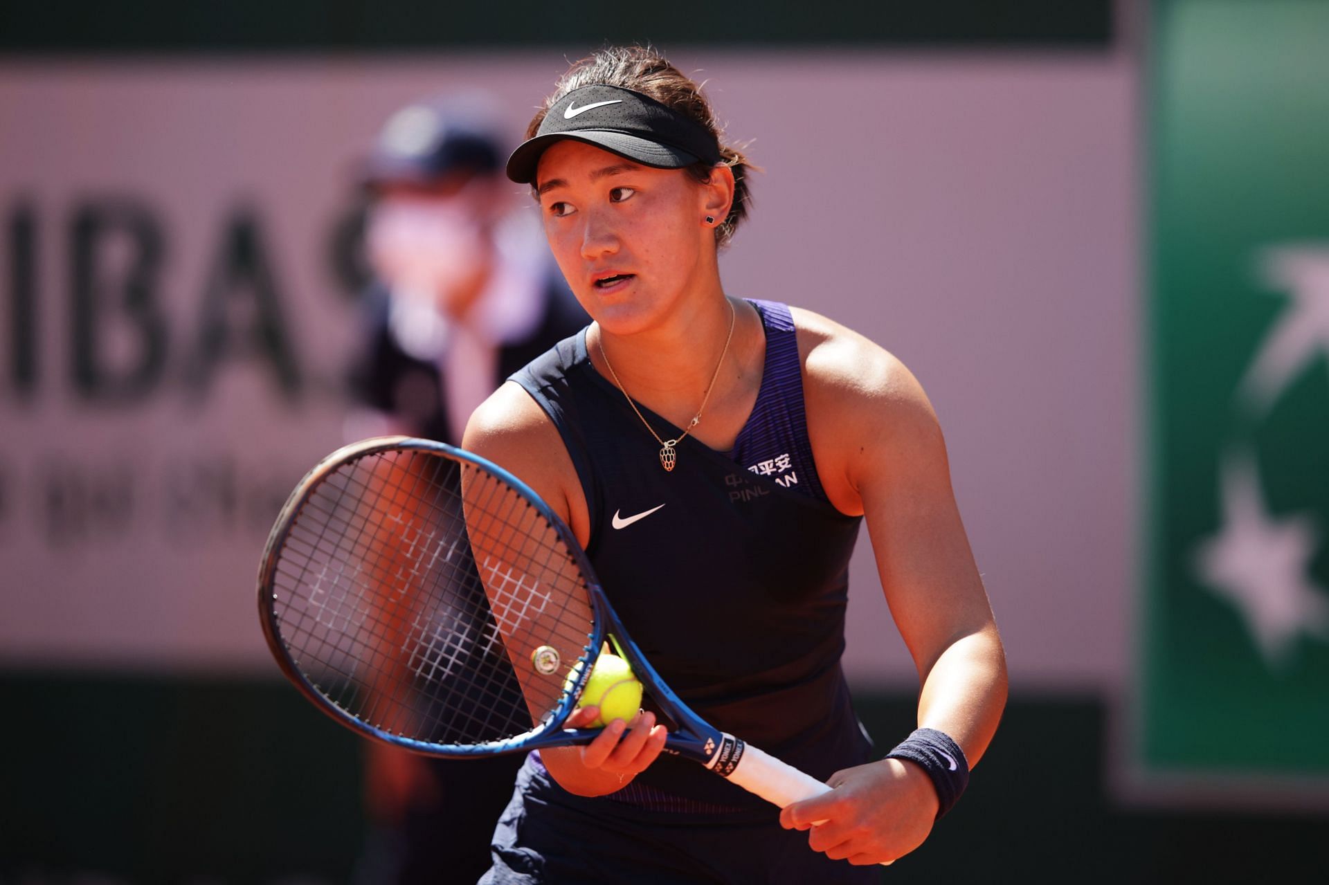 Wang Xiyu at the 2021 French Open