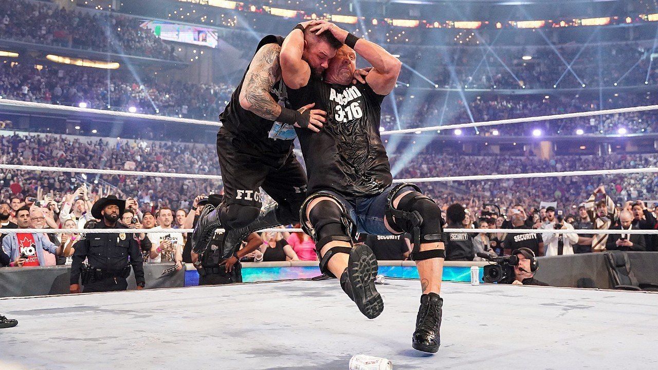 Stone Cold wrestled Kevin Owens at WrestleMania 38.