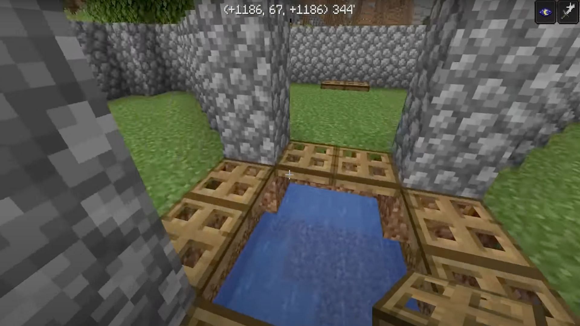 Users must add trap doors to the front of each chamber as well as two against the back wall of each chamber (Image via Dusty Dude/YouTube)