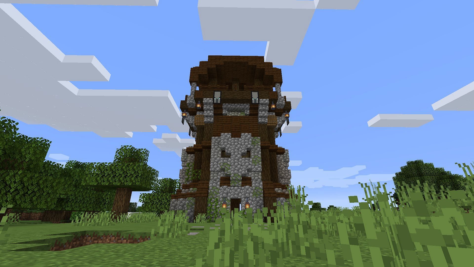 A pillager outpost (Image via Minecraft)