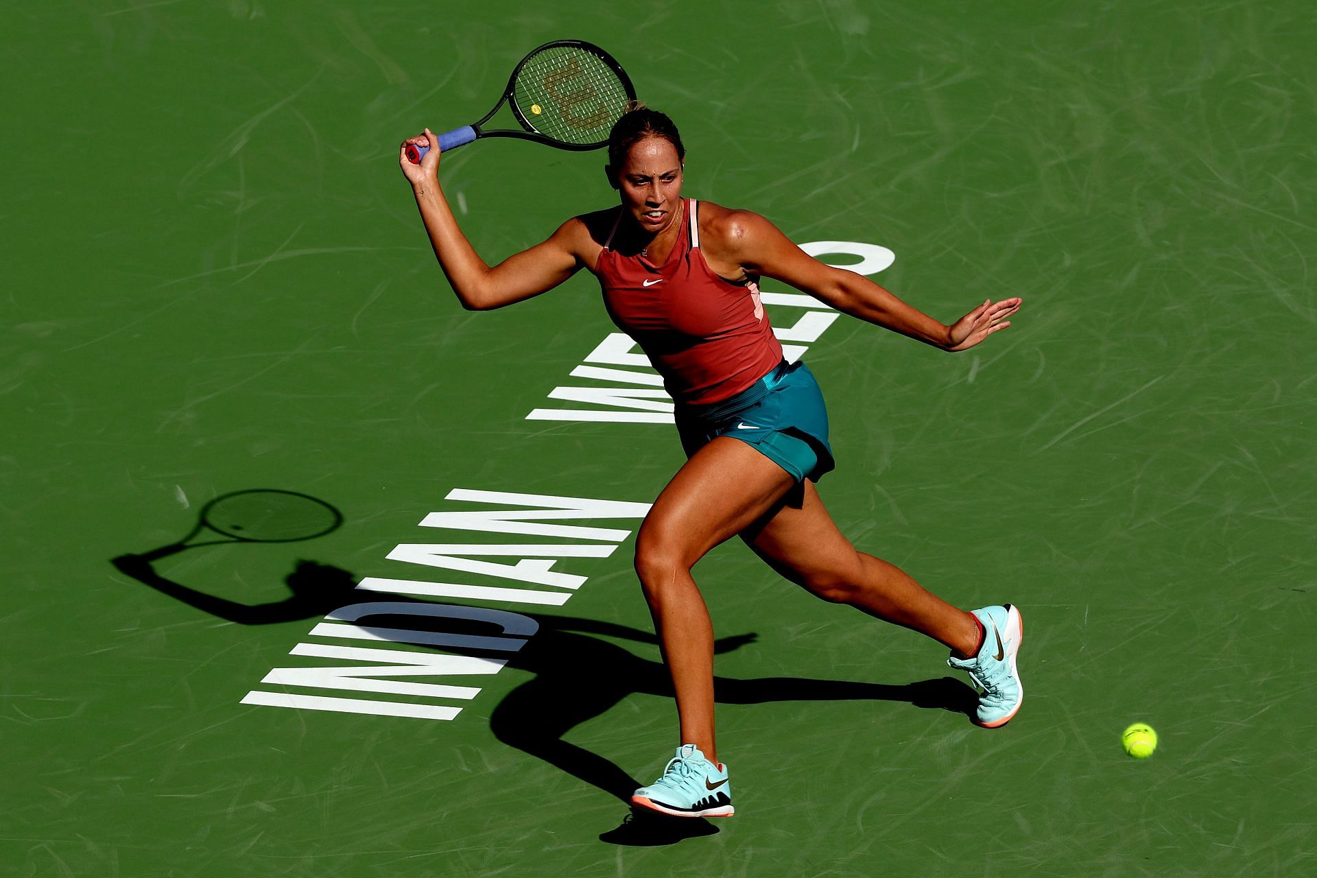 Madison Keys at the 2022 Indian Wells Open.