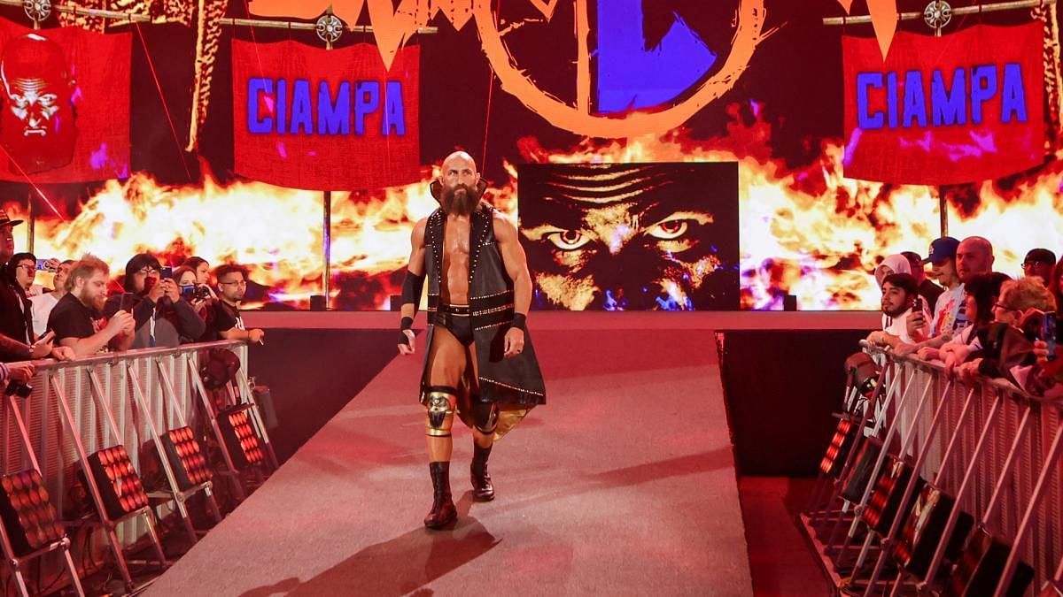 Tommaso Ciampa making his entrance at NXT Stand &amp; Deliver
