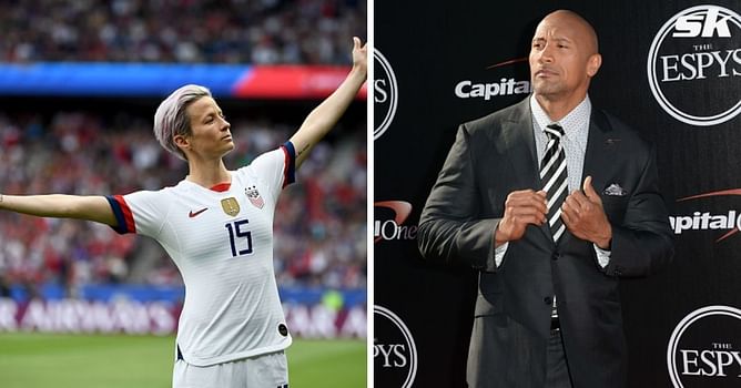 Megan Rapinoe calls out Dwayne Johnson on Twitter and threatens legal action