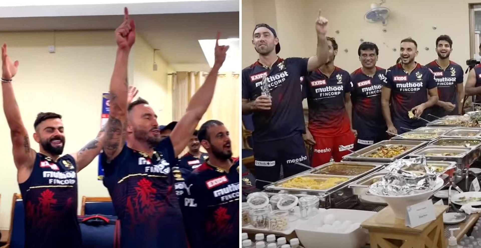Royal Challengers Bangalore cricketers have fun after their win against RCB (Credit: Twitter/RCB)