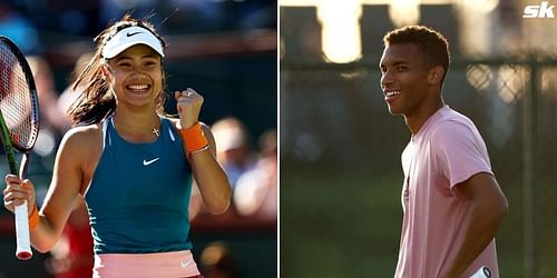 Emma Raducanu and Felix Auger-Aliassime