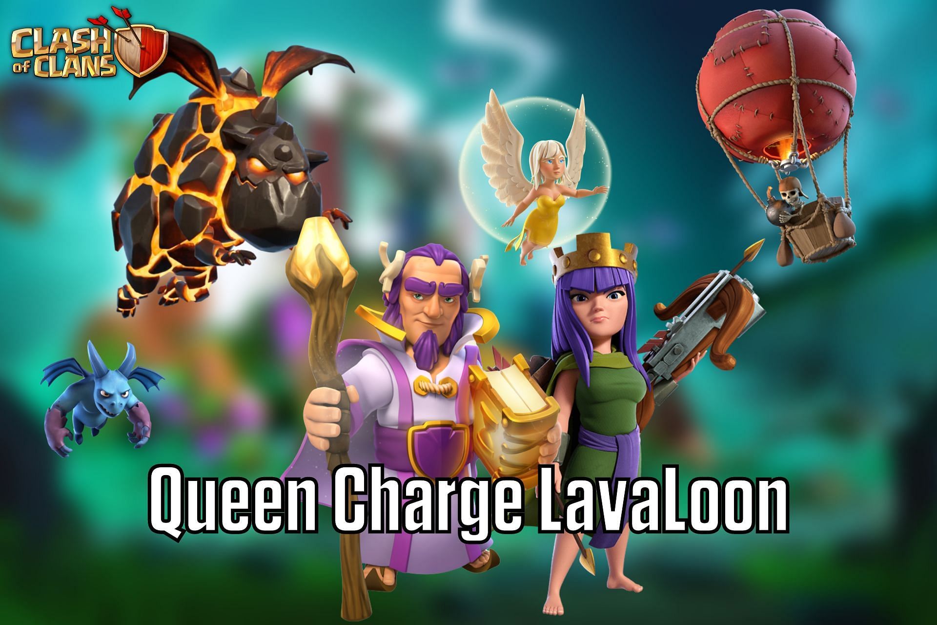 Queen Charge LavaLoon attack strategy (Image via Sportskeeda)