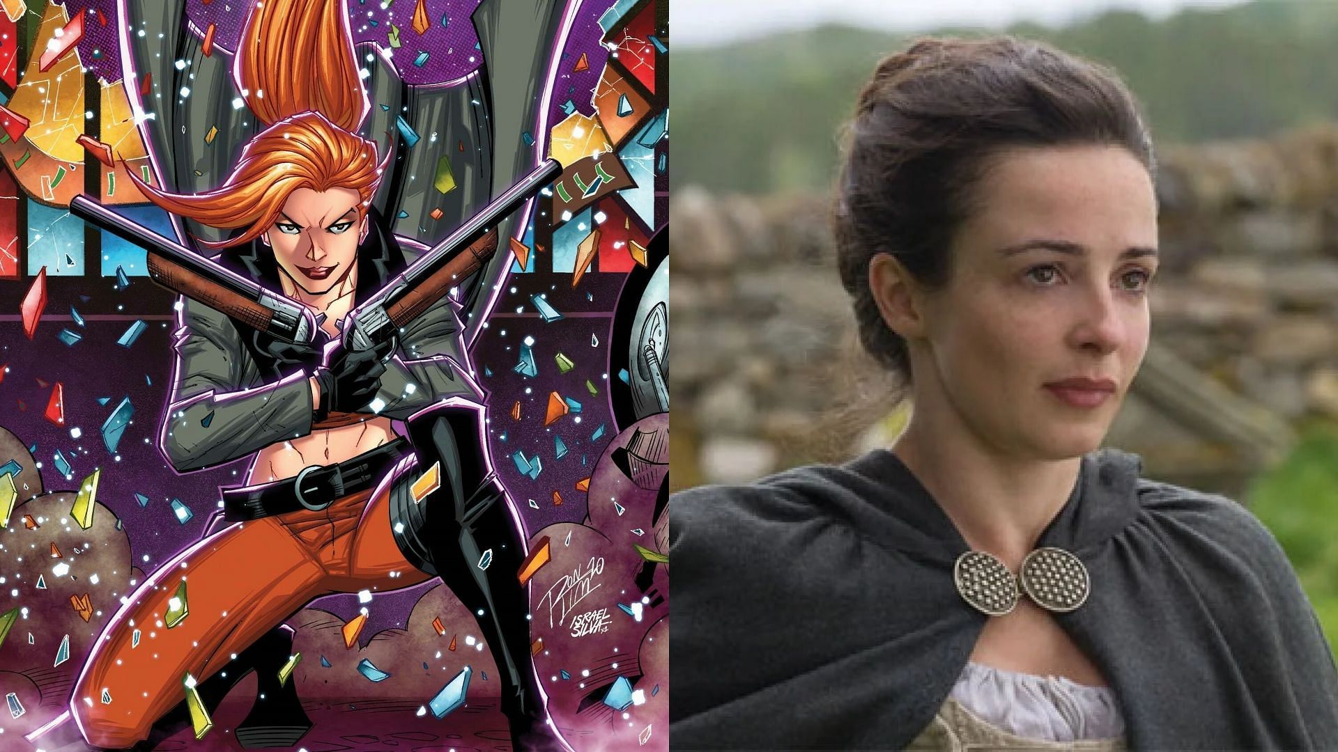 Elsa Bloodstone and Laura Donnelly (Image via Marvel Comics/HBO)