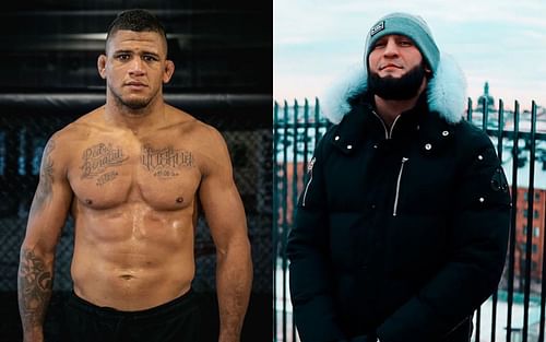 Gilbert Burns (L) and Khamzat Chimaev (R) (Image courtesy: via Instagram @gilbert_burns, @khamzat_chimaev)