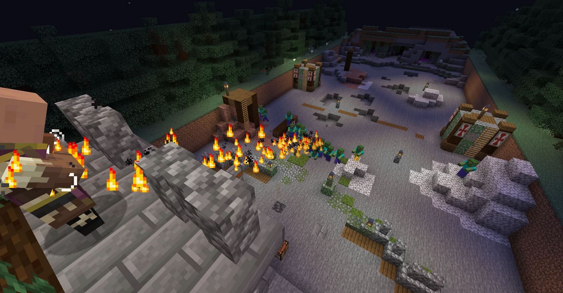 Monster Defense is excellent for 4-player co-op action (Image via JekNJok/PlanetMinecraft)