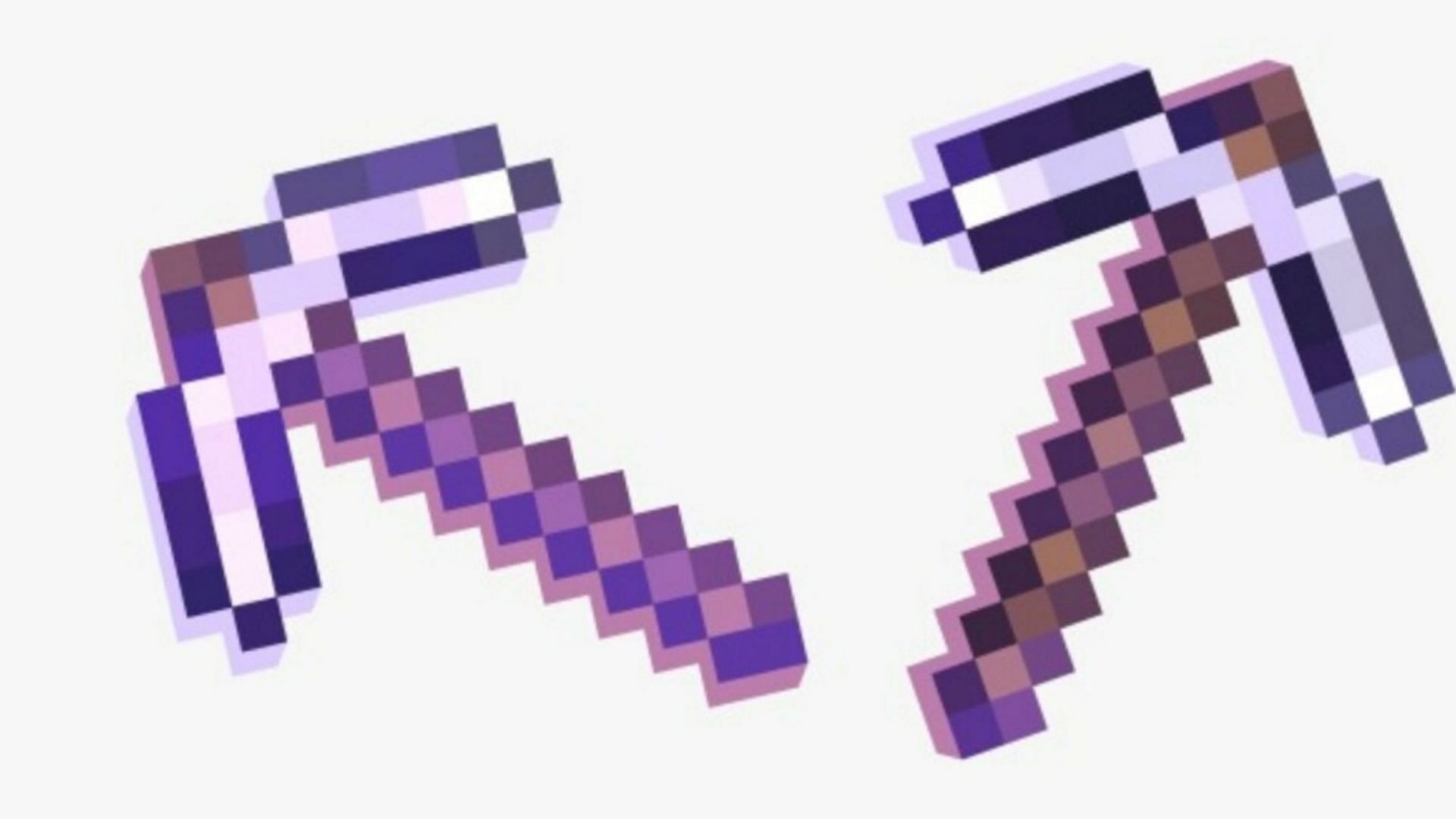 Unbreaking improves the life of a player&#039;s tool, such as their pickaxe (Image via Mojang)