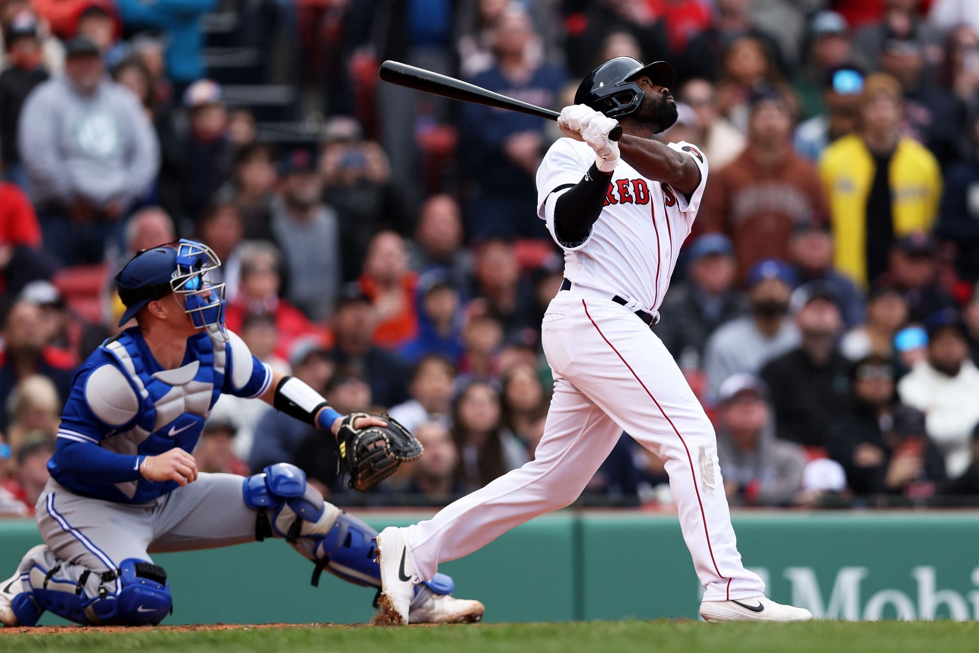 Red Sox outfielder Alex Verdugo hit by baseball thrown onto field by fan