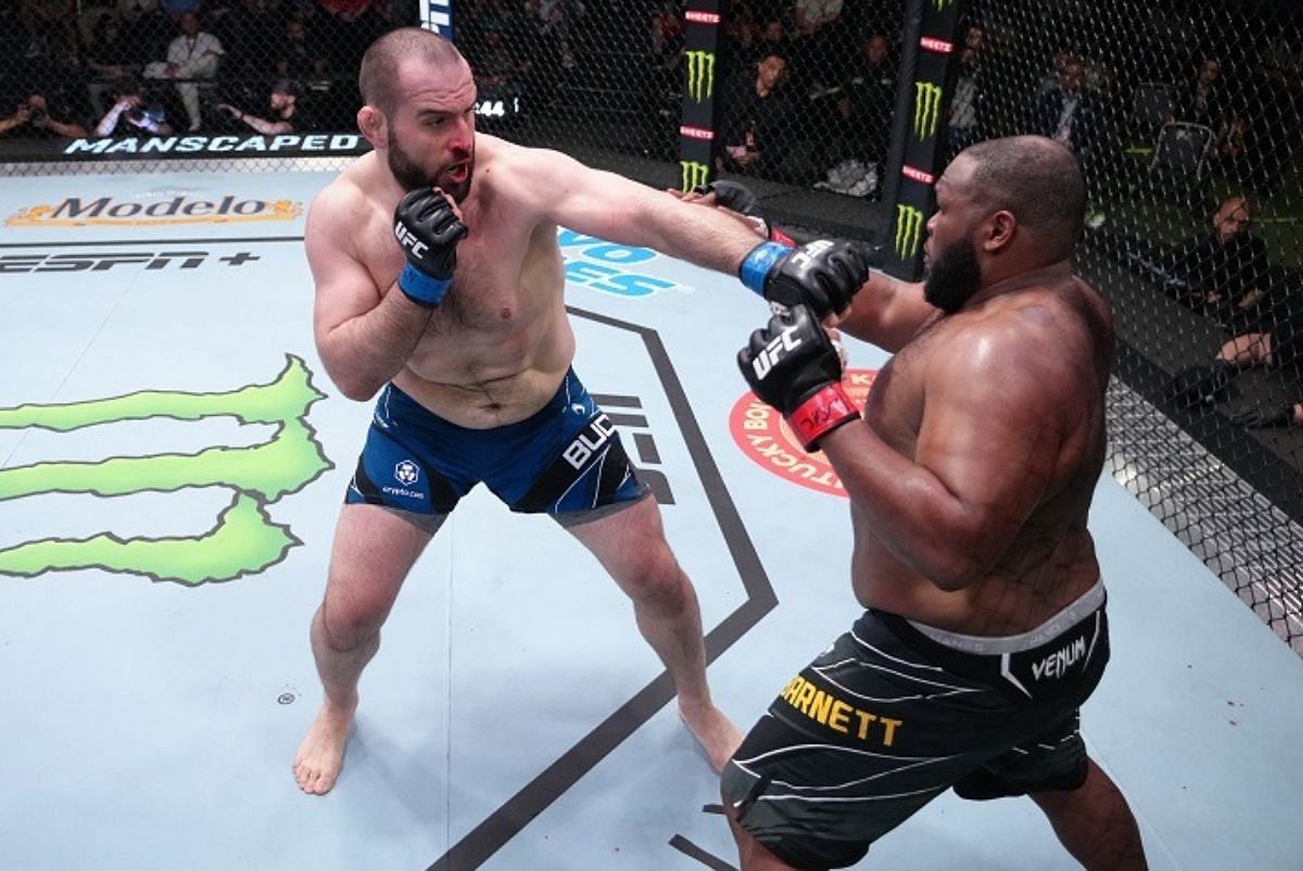 An odd refereeing call resulted in a win for Martin Buday in his octagon debut