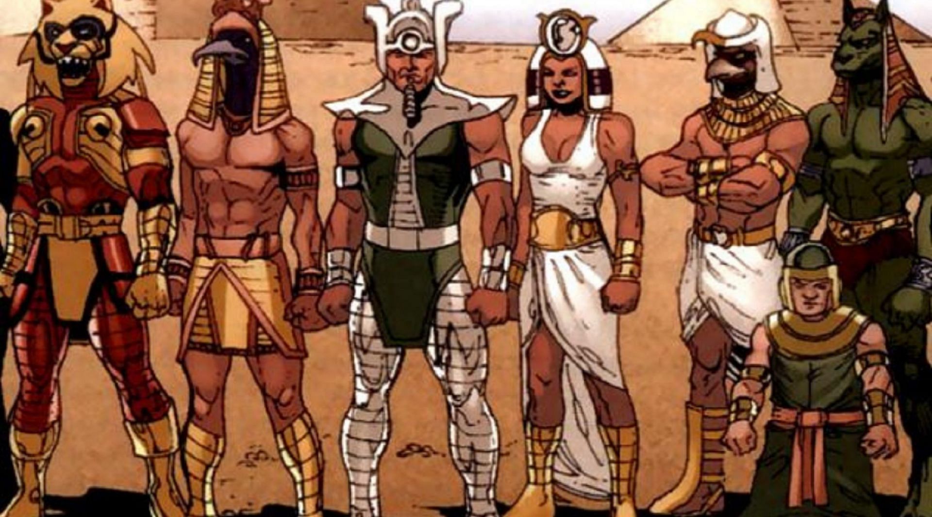 All the Egyptian Gods in the group have extraordinary superpowers (Image via Marvel)