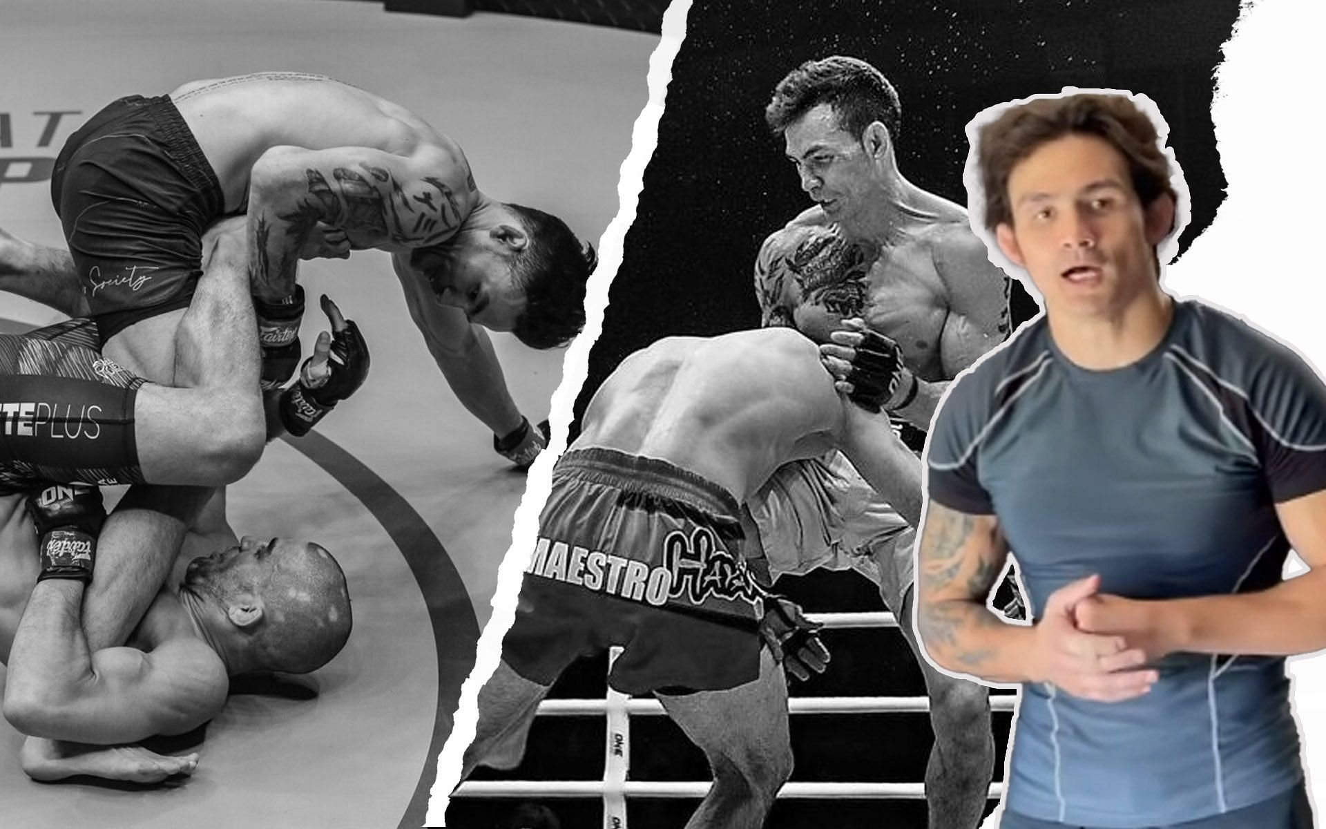 Thanh Le shares his own version of defending against opponents by showing clips from his actual fights. | [Photos: ONE Championship]