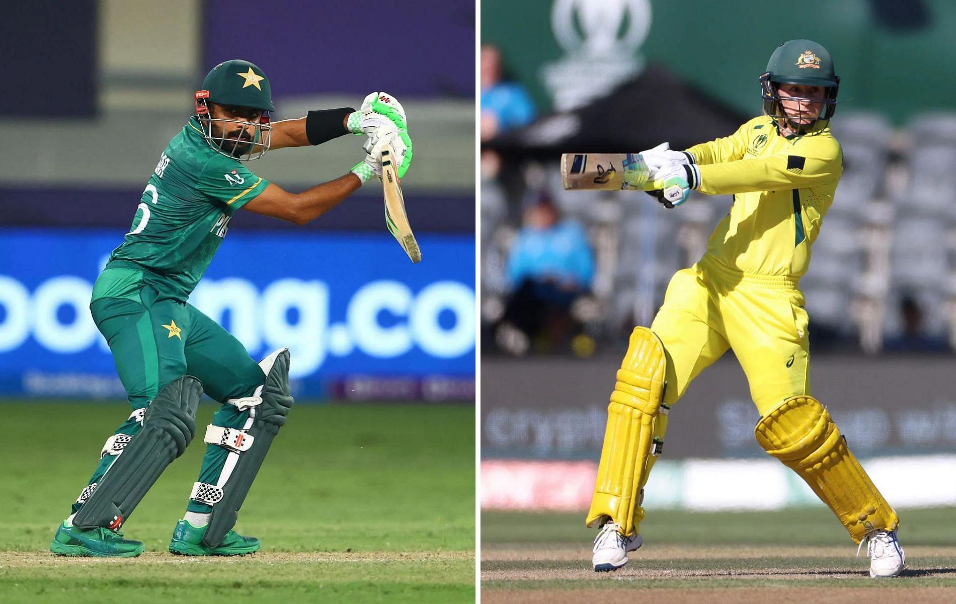 Babar Azam (L) and Rachael Haynes (Pics: Getty)