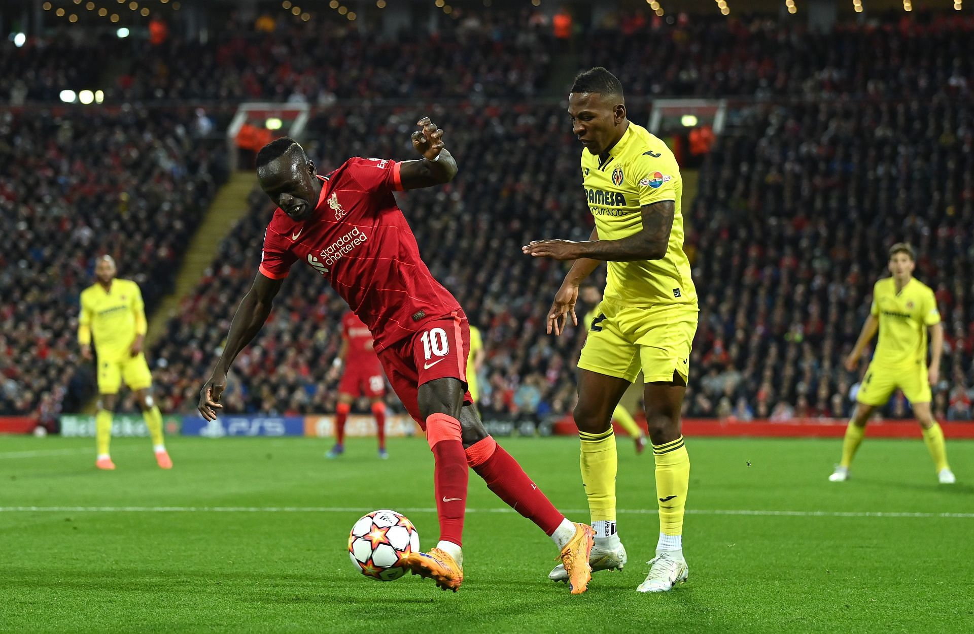 Mane in action for Liverpool