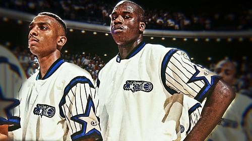 Shaquille O'Neal contends that if not for injuries, Penny Hardaway would have been a top 3 player all-time in the NBA. [Photo: Oldskoolbball.com]