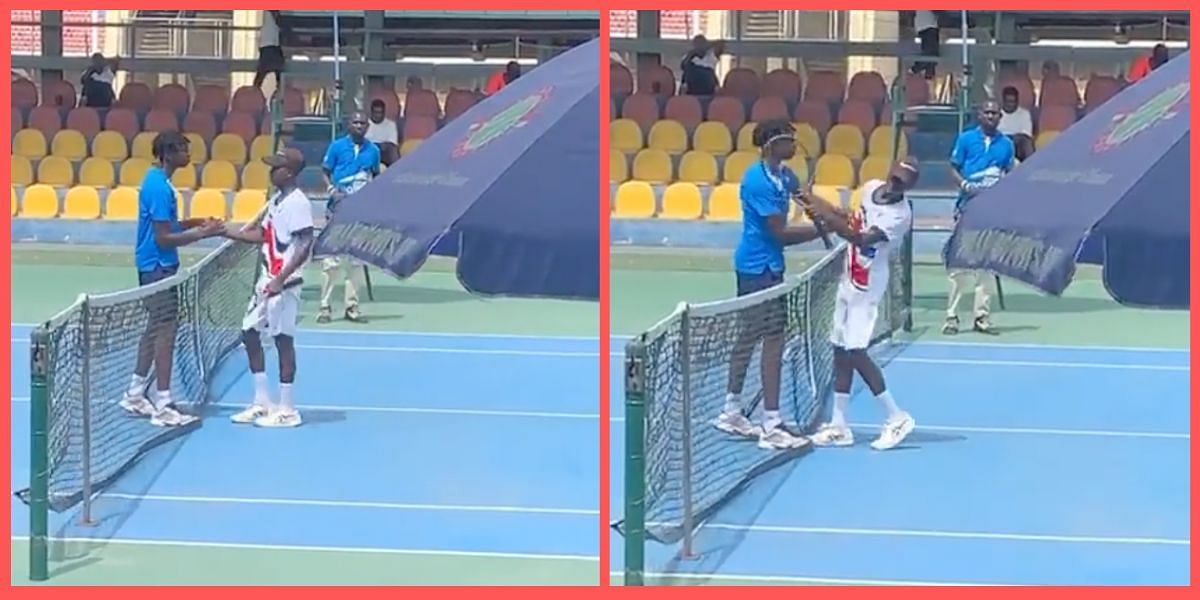 Michael Kouame slapped Raphael Nii Ankrah after losing to him in an ITF Junior tournament