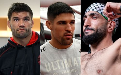 Josh Thomson (left); Vicente Luque (center); Belal Muhammad (right)