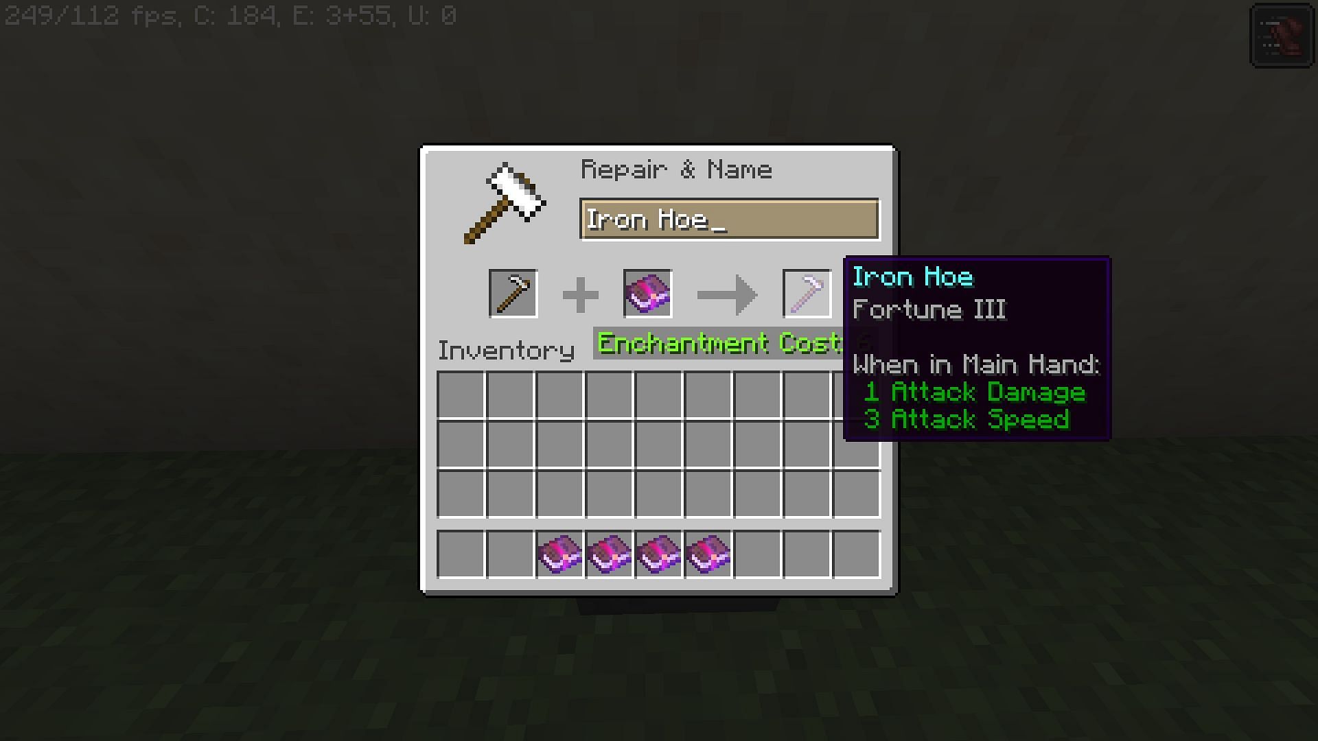 Fortune 3 enchanted book (Image via Minecraft)