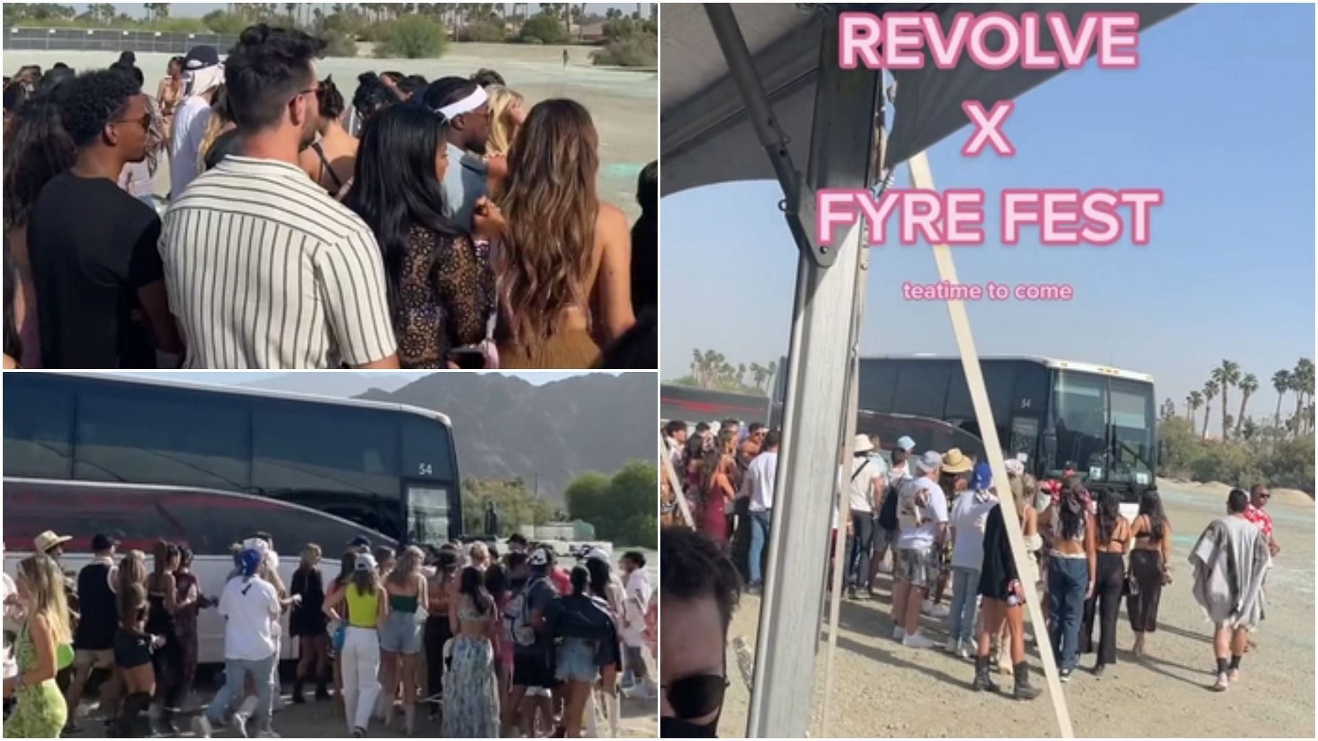 The transport situation at the festival (Image via Madison Crowley/TikTok)