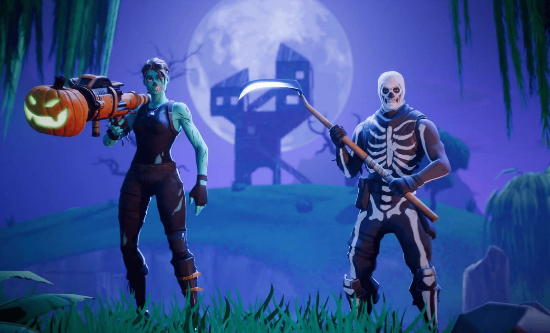 Skull and Ghoul Trooper skins are pretty common in Fortnite (Image via Epic Games)