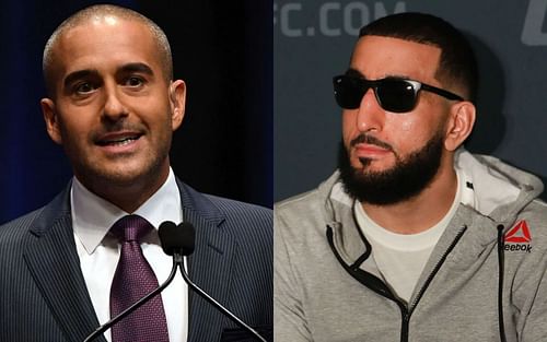 Jon Anik (left), Belal Muhammad (right)