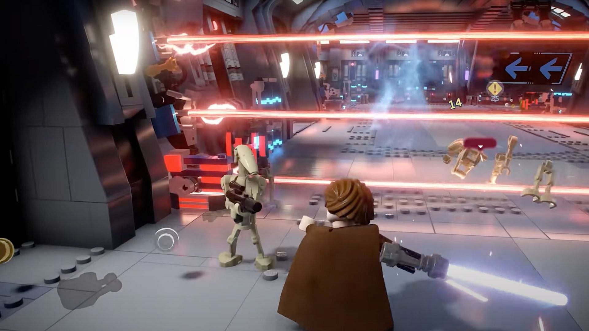 Players of Lego Star Wars: The Skywalker Saga will be able to locate the officer on the west side of the Senate building (Image via Warner Brothers)