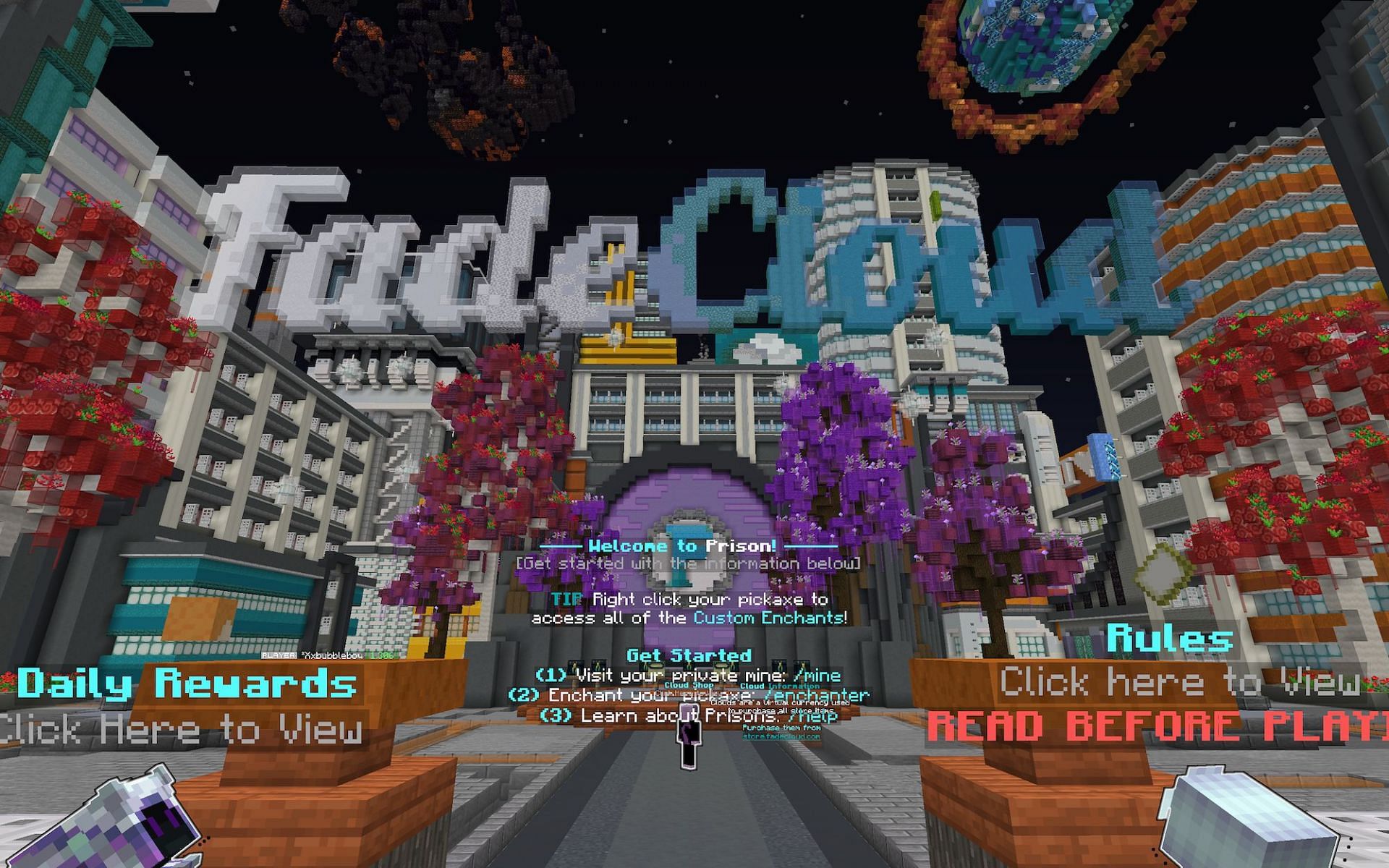 FadeCloud [Image via Minecraft]