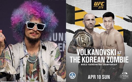 Sean O'Malley comments on Alexander Volkanovski vs. 'The Korean Zombie' [Photos via @ufc on Instagram]