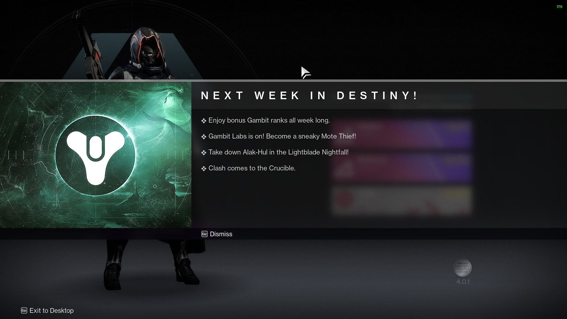 Upcoming content in Destiny 2 week 10 (Image via Bungie)