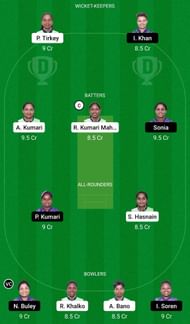 Dream11 Team for Dumka Daisies Women vs Jamshedpur Jasmines Women - Jharkhand Women’s T20 Trophy 2022.