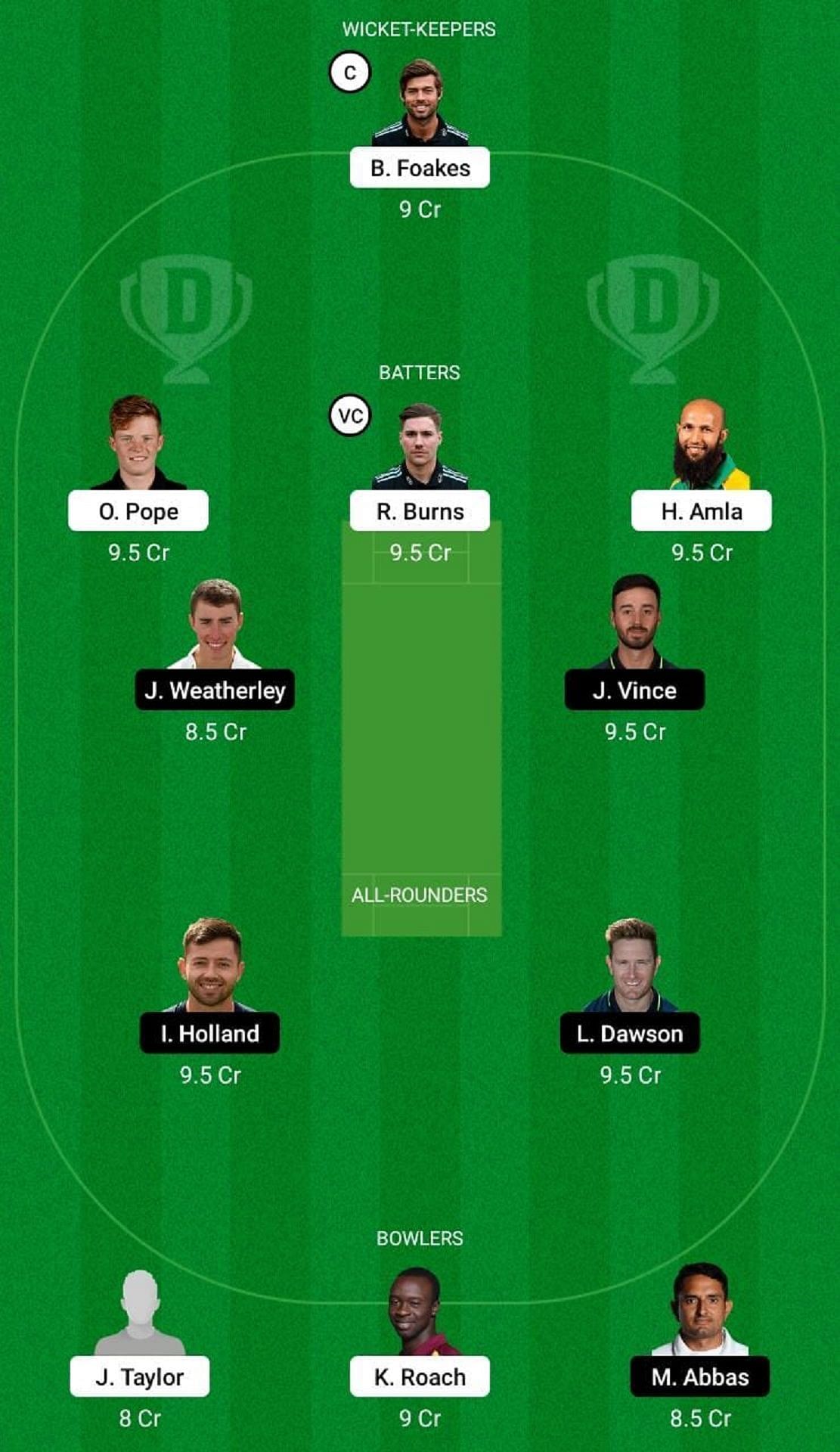 SUR vs HAM Dream11 Fantasy Suggestion #2