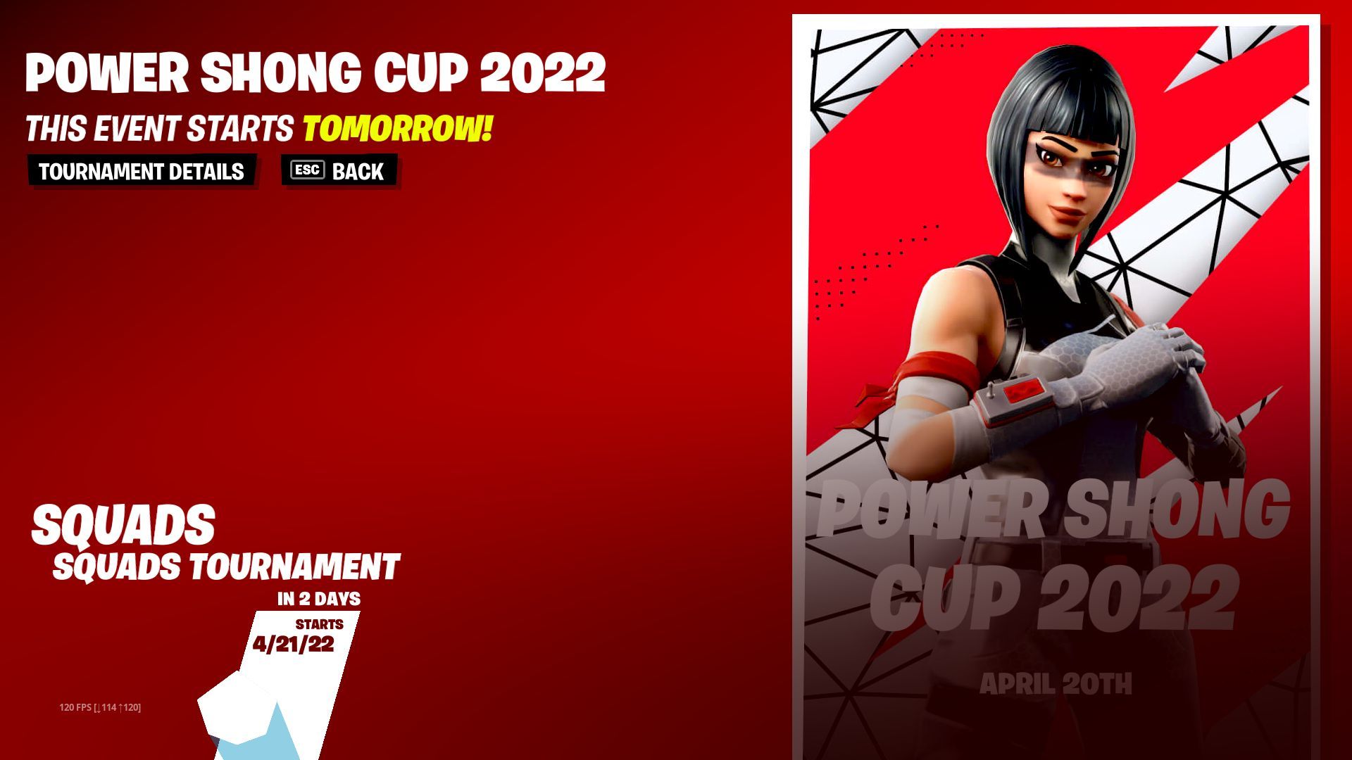 Fortnite Power Shong Cup 2022: New Zero Builds Squads tournament