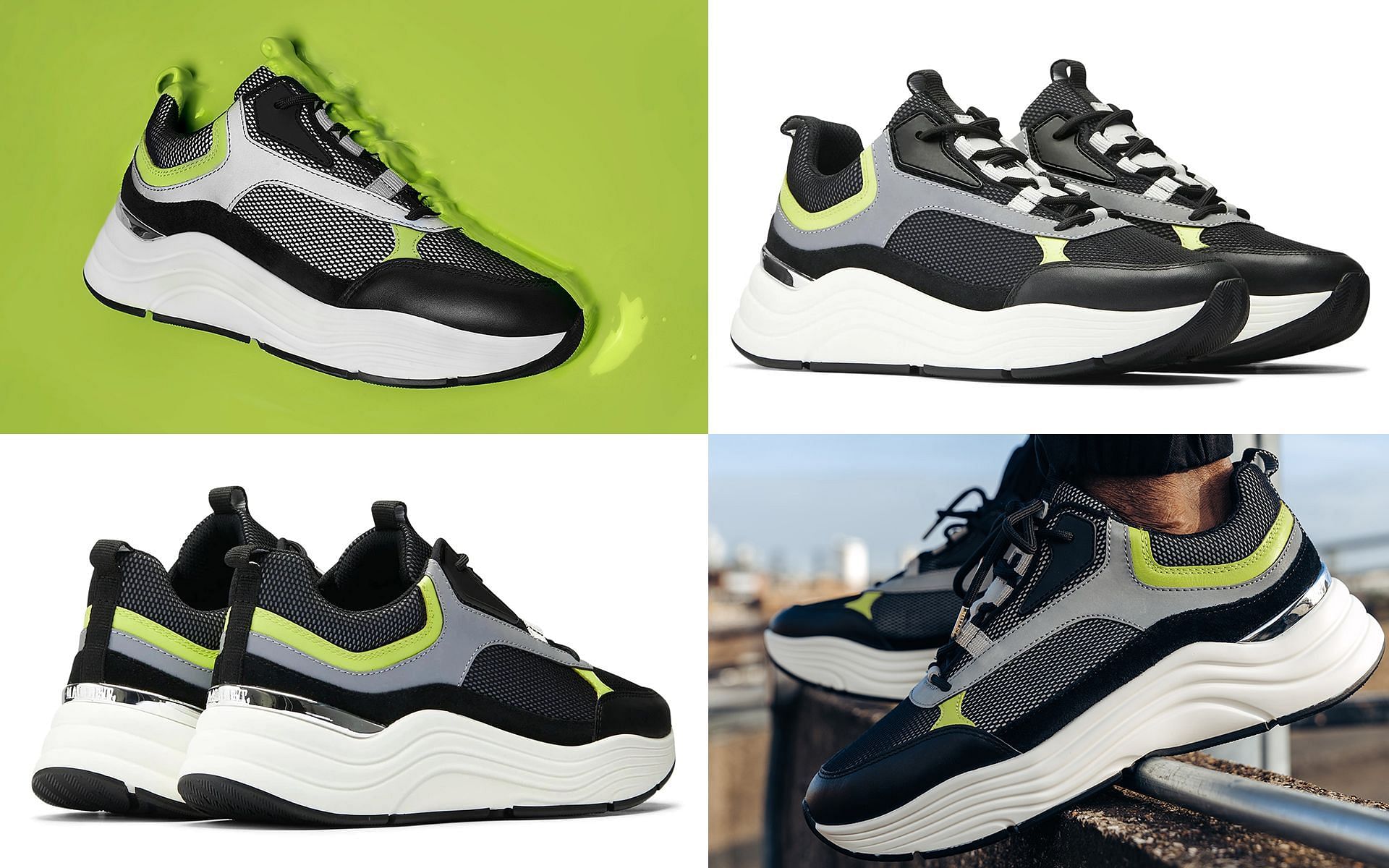 Cyrus shoes in Neon Black colorway leading the spring 22 collection (Image via Sportskeeda)