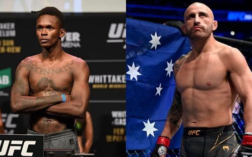 Israel Adesanya (Left), Alex Volkanovski (Right) Sources: BJPenn.com, CBS Sports