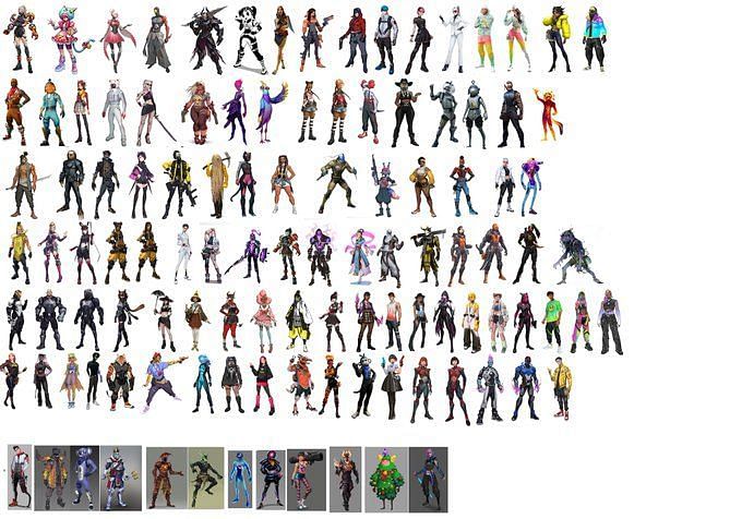 Ranking every Fortnite skin leaked via surveys between 2021 and 2022