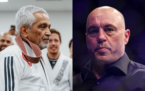 Roberto Aguilar (left, image courtesy of @romulobarral Instagram); Joe Rogan (right, image courtesy of Getty).