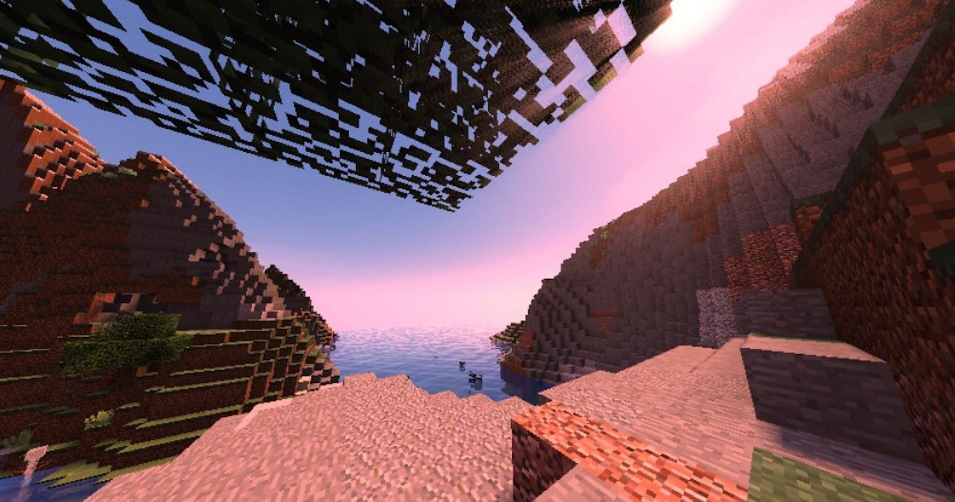 SFLP Shaders running [Image via 9Minecraft]