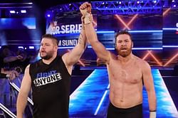 "We rule." Kevin Owens tweets a picture with Sami Zayn from backstage at WrestleMania