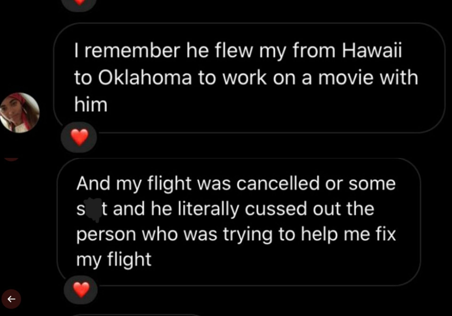 Mia Solange shares Ezra Miller cussed at someone who was helping the former to sort their canceled flight ticket (Image via lotsofgaycrimes/Twitter)