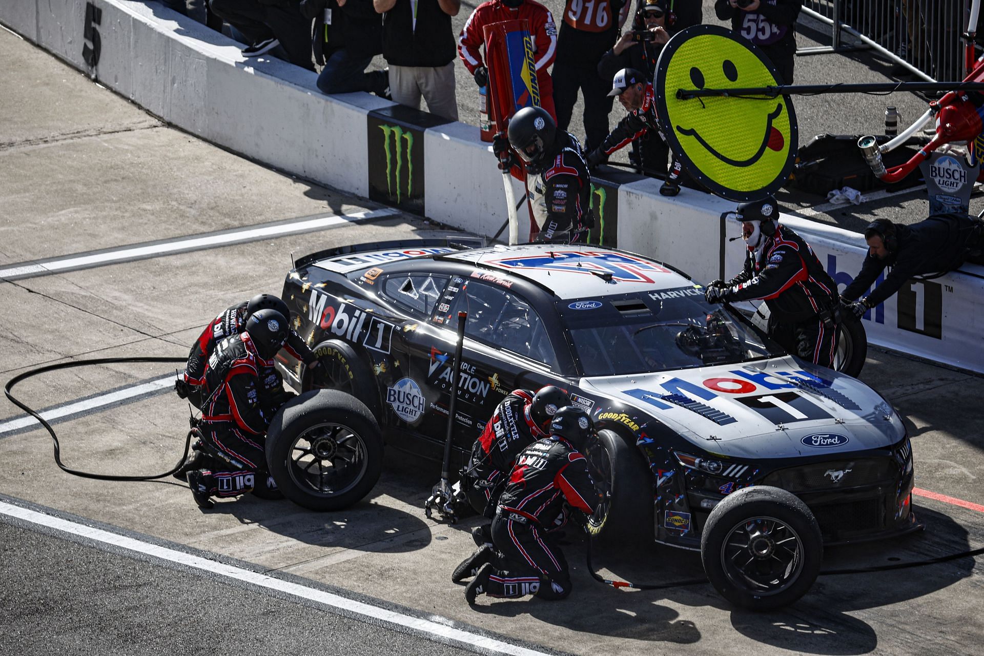 Kevin Harvick pits during the 2022 NASCAR Cup Series Toyota Owners 400 at Richmond Raceway in Virginia. (Photo by Jared C. Tilton/Getty Images)