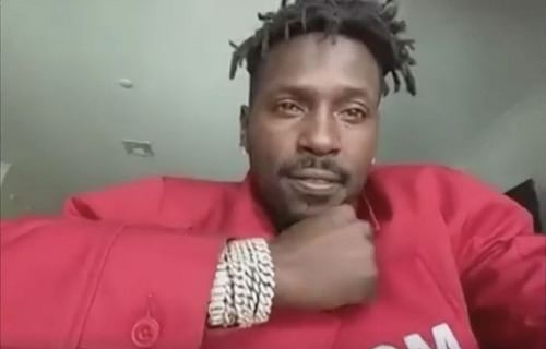 NFL free-agent wide receiver Antonio Brown (Courtesy of TMZsports.com)