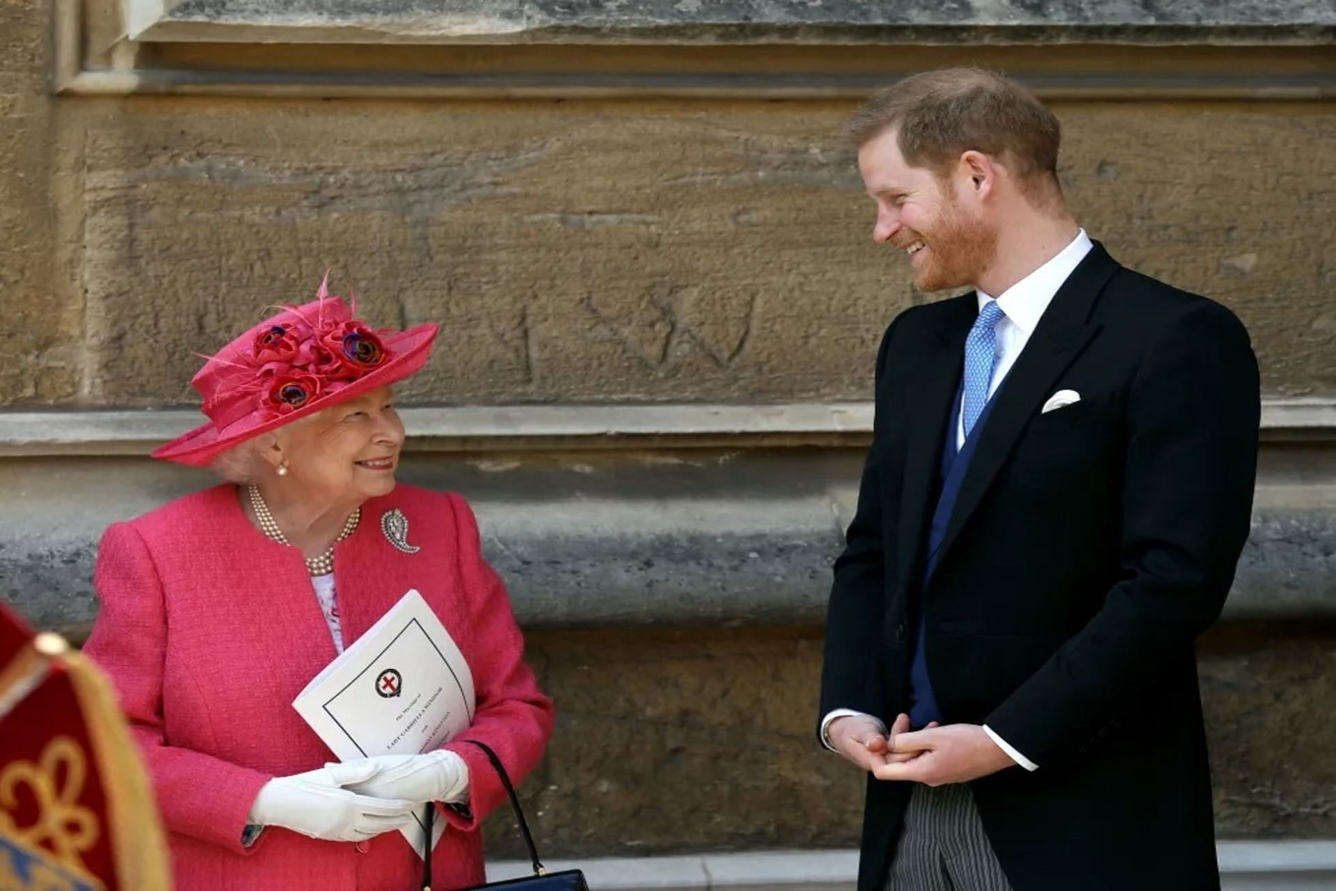 Queen Elizabeth II and Prince Harry (Image via WPA Pool/Getty Images)
