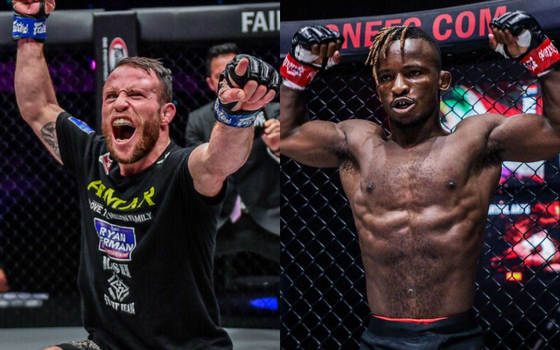 Bokang Masunyane (right) says Jarred Brooks&#039; (left) tendency to overlook his opponents could become his downfall in the end. [Photos ONE Championship]