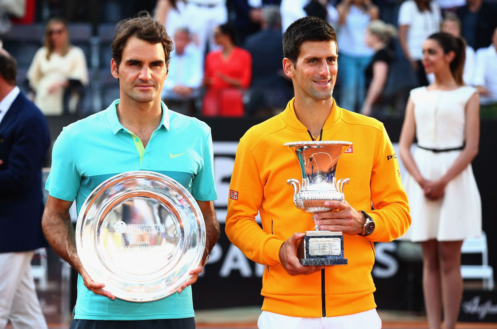 Novak Djokovic beat Roger Federer to win the 2015 Italian Open