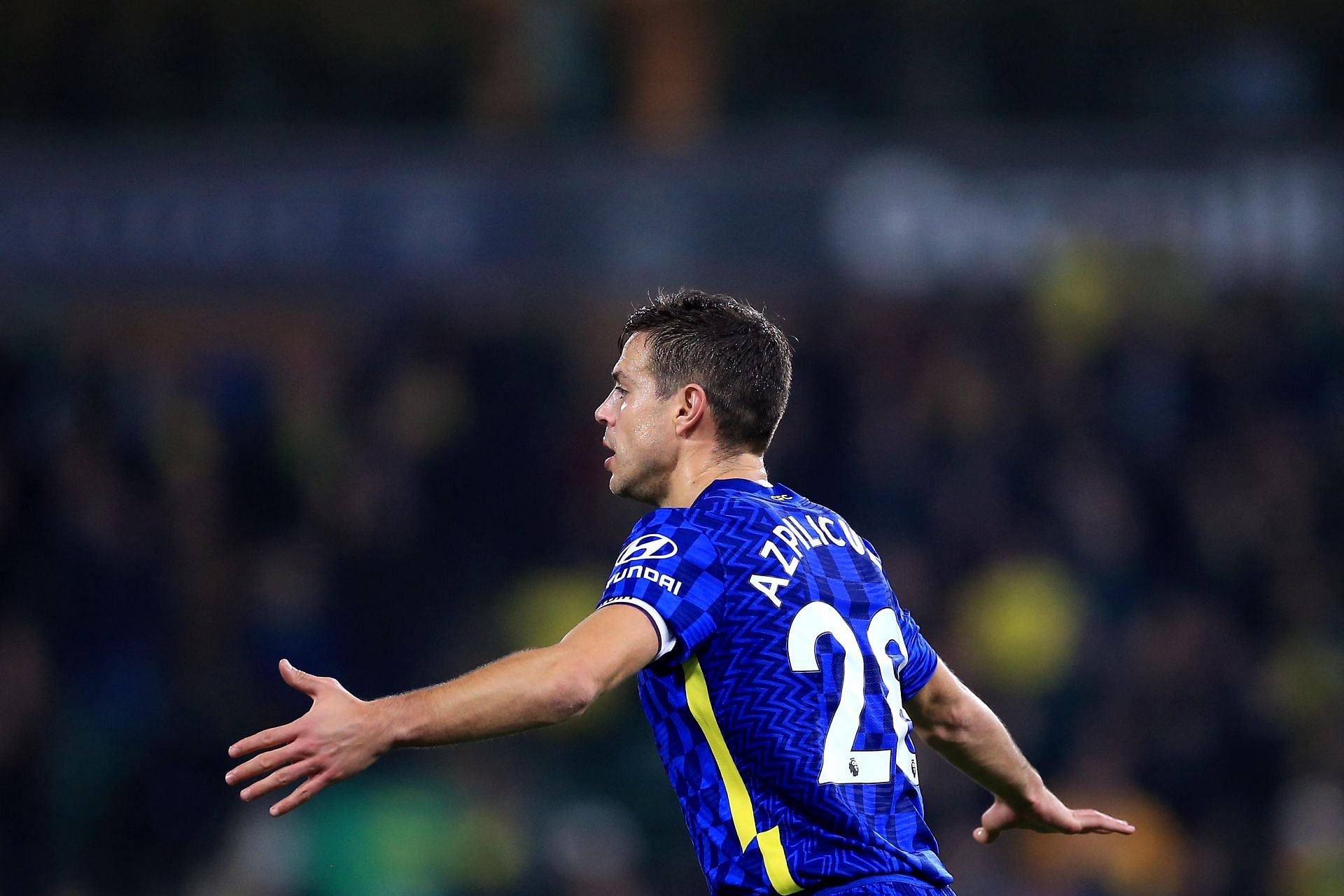 Azpilicueta played as left-wing-back against Real Madrid